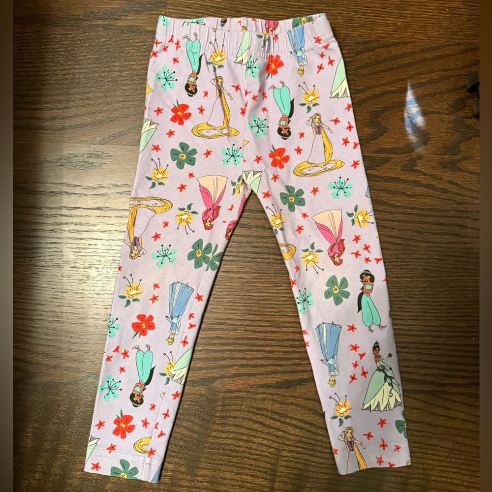 Hanna Andersson Disney Princess Print Leggings - Princesses on Sweet Lavender